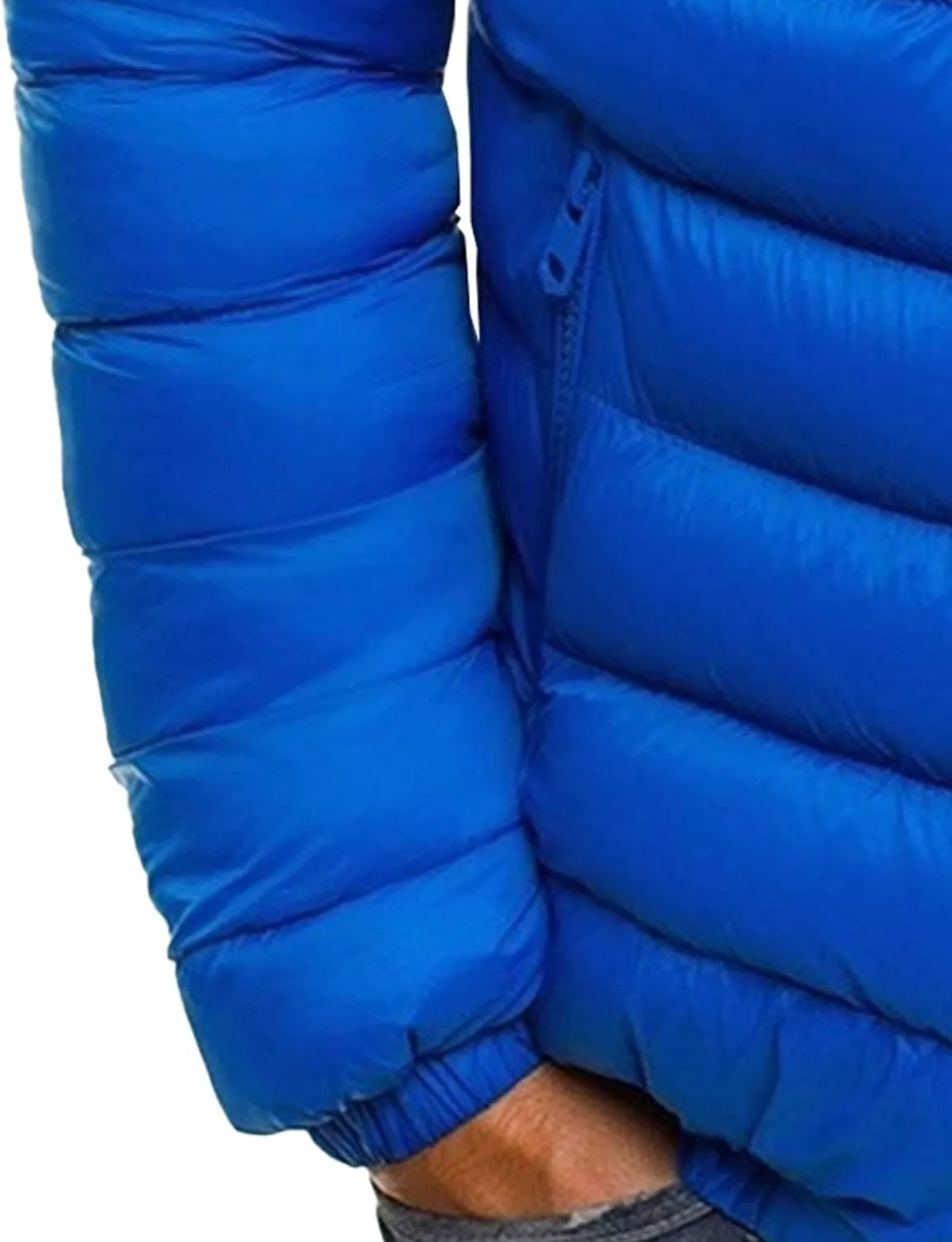 JEsilunmaMY Men's Diamond Stand Collar Puffer Jacket Winter Coat Quilted Padded Down Jacket Insulated Puffy Varsity Coat