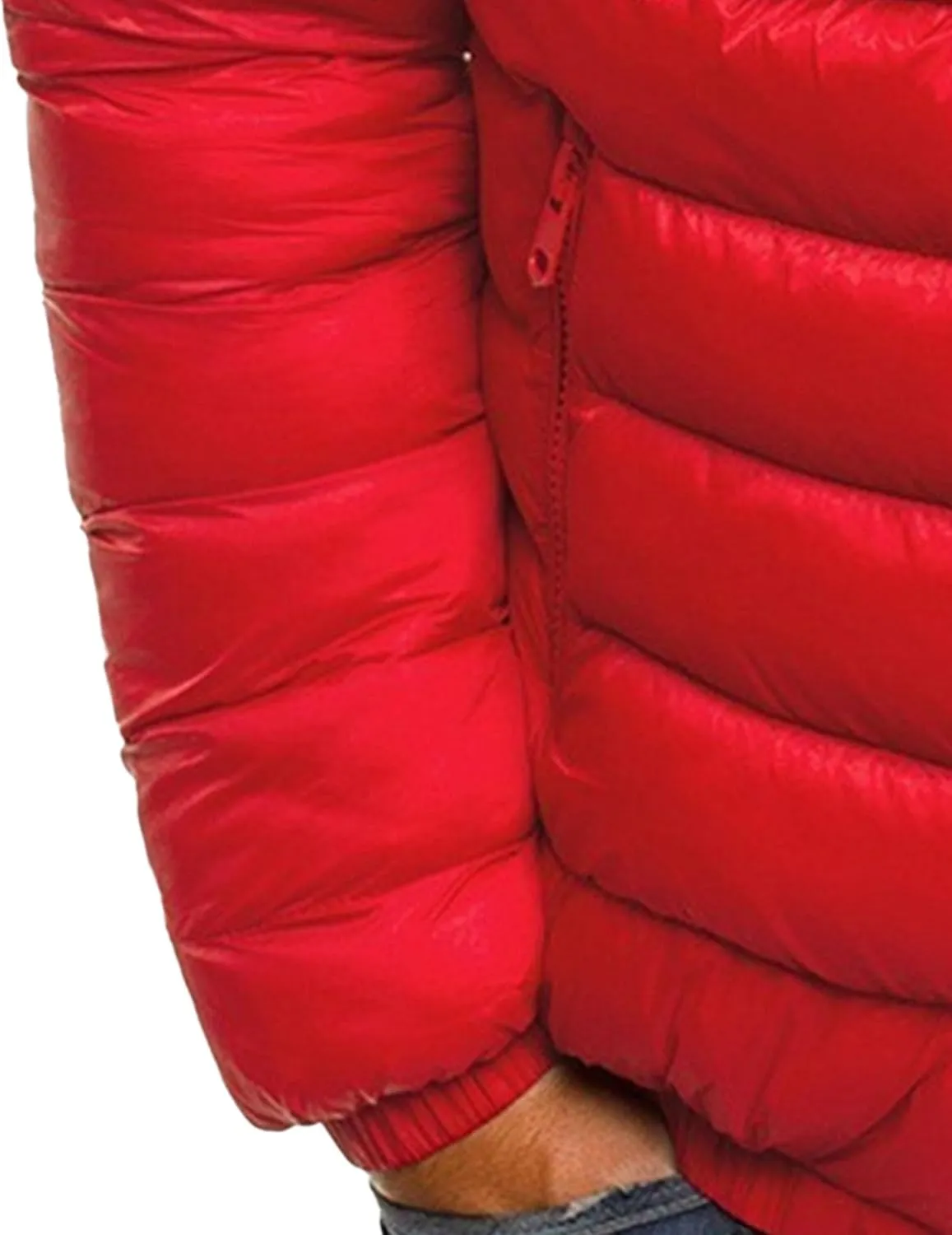 JEsilunmaMY Men's Diamond Stand Collar Puffer Jacket Winter Coat Quilted Padded Down Jacket Insulated Puffy Varsity Coat