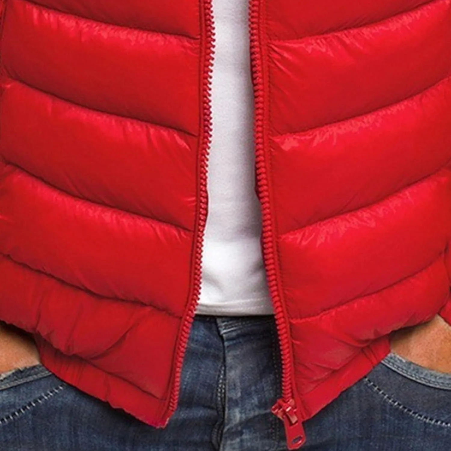 JEsilunmaMY Men's Diamond Stand Collar Puffer Jacket Winter Coat Quilted Padded Down Jacket Insulated Puffy Varsity Coat