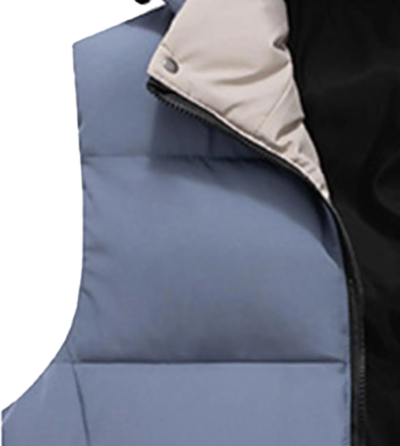 JEsilunmaMY Men's Thicken Hooded Padded Vest Sleeveless Warm Winter Cotton Vest Jacket Lightweight Quilted Puffer Vest Coats