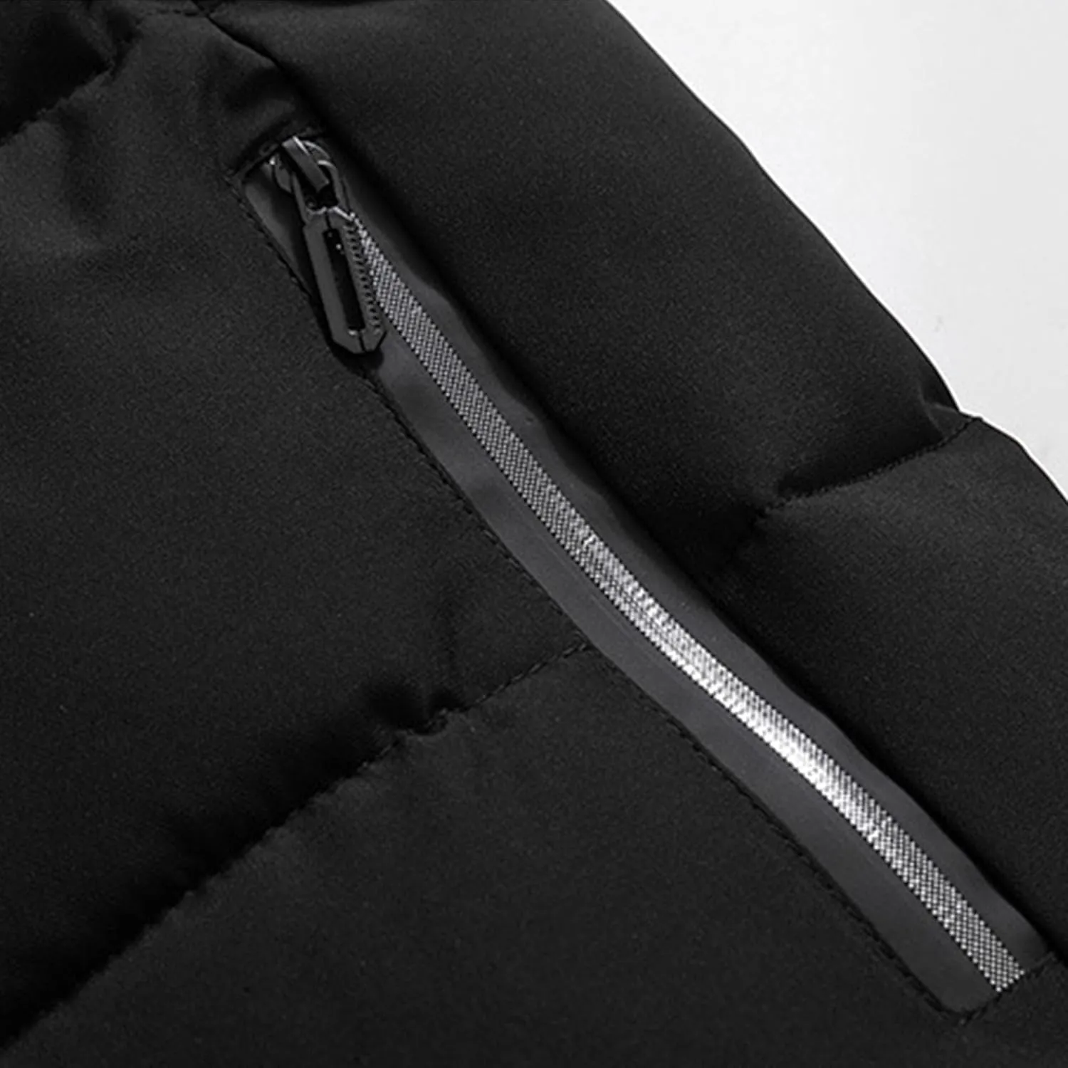 JEsilunmaMY Men's Thicken Hooded Padded Vest Sleeveless Warm Winter Cotton Vest Jacket Lightweight Quilted Puffer Vest Coats