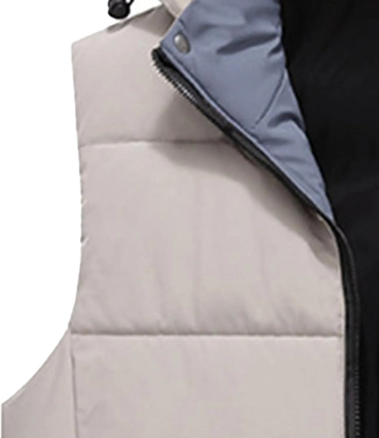 JEsilunmaMY Men's Thicken Hooded Padded Vest Sleeveless Warm Winter Cotton Vest Jacket Lightweight Quilted Puffer Vest Coats