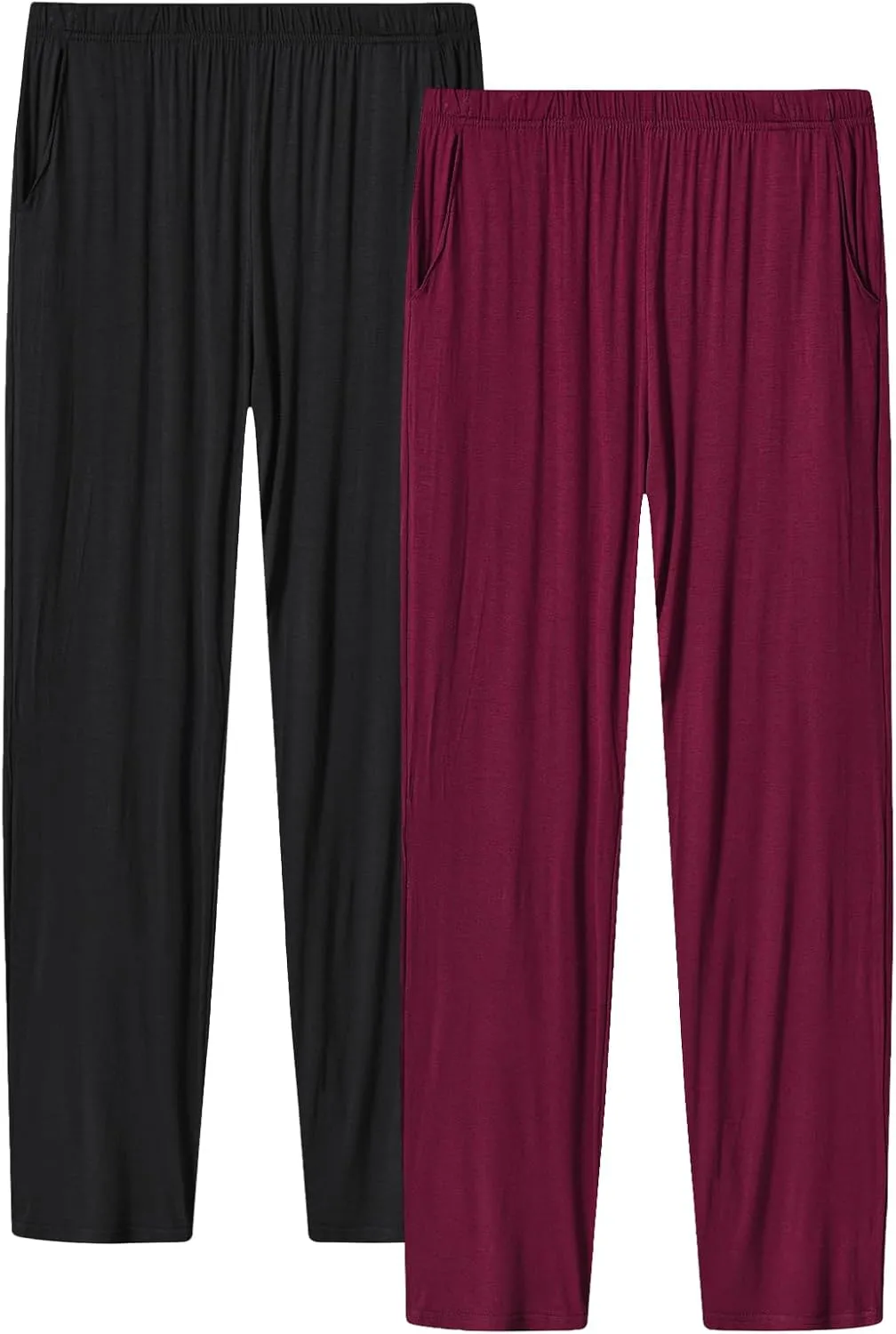 JINSHI Womens Pajama Pants with Pockets Soft Comfortable Lightweight Elastic Drawstring Modal Pajama Bottoms Lounge Pants