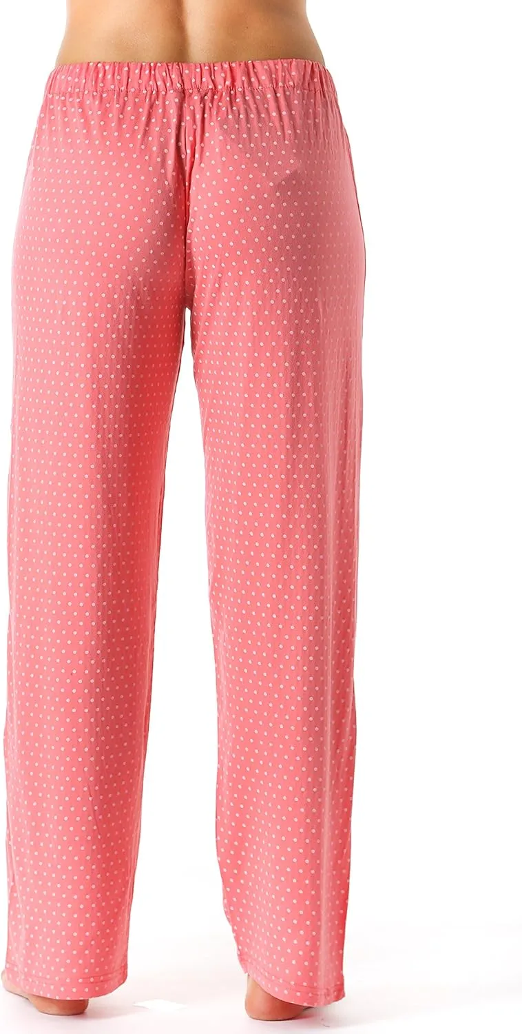 Just Love Silky Soft Women Pajama Pants with Stretch PJs Sleepwear