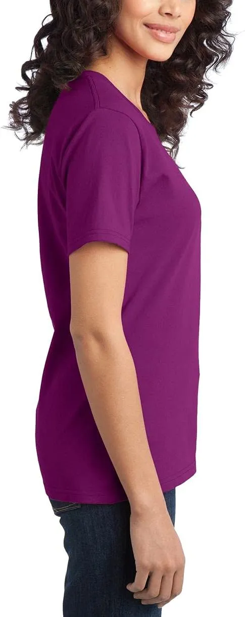 JustBlanks Womens Perfect Durable Short Sleeves T-Shirts 100% Cotton Ring Spun Tee