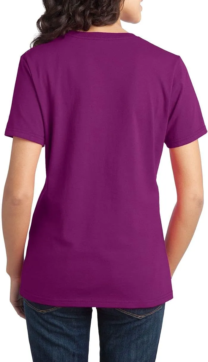 JustBlanks Womens Perfect Durable Short Sleeves T-Shirts 100% Cotton Ring Spun Tee