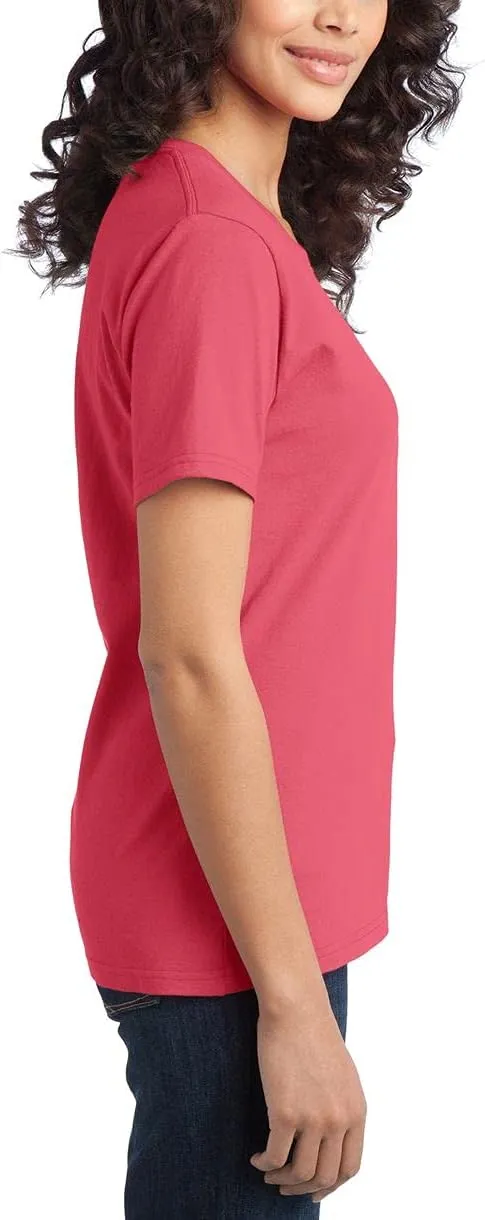 JustBlanks Womens Perfect Durable Short Sleeves T-Shirts 100% Cotton Ring Spun Tee