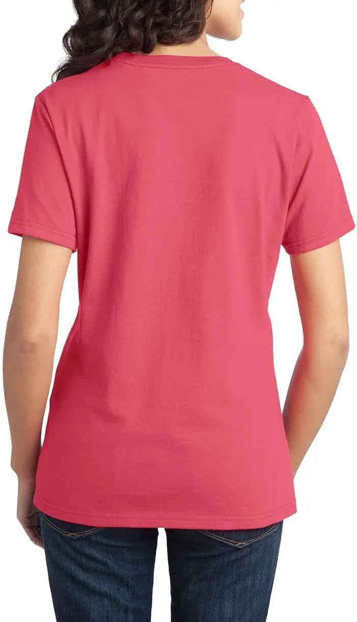 JustBlanks Womens Perfect Durable Short Sleeves T-Shirts 100% Cotton Ring Spun Tee