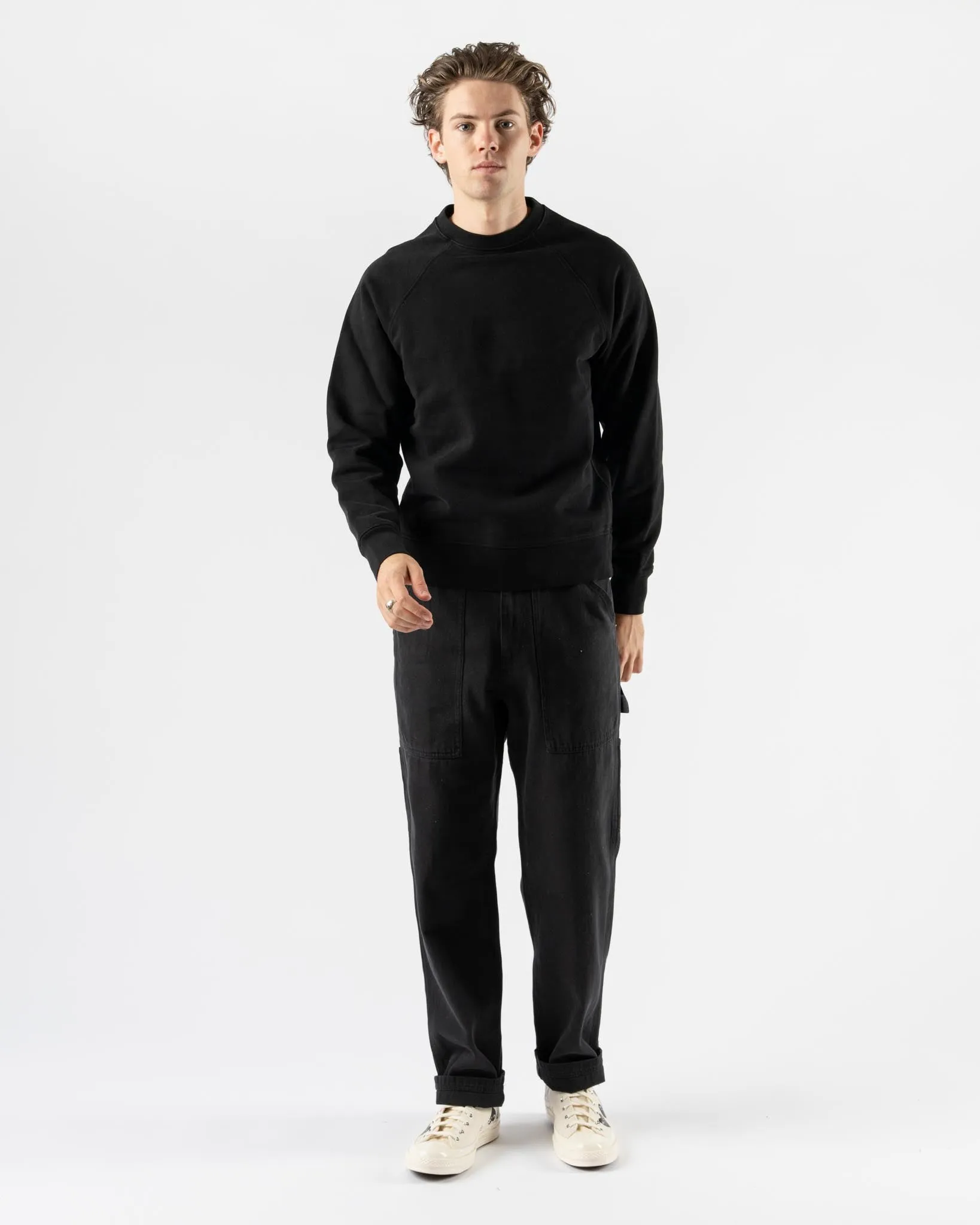 Knickerbocker Arctic Knit Crew in Black
