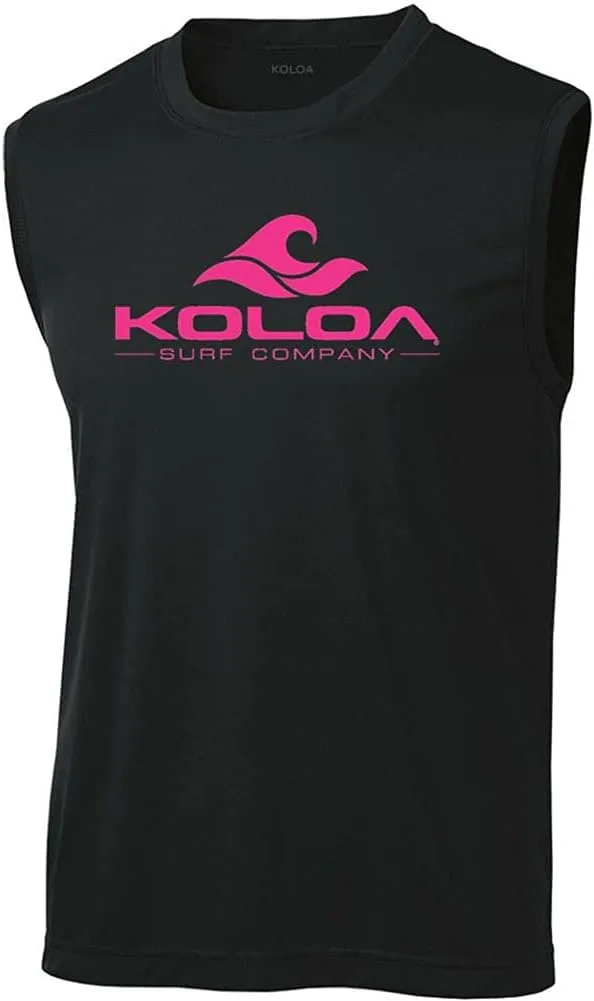 Koloa Surf Classic Wave Logo Moisture Wicking Sleeveless T-Shirts. Sizes: XS-4XL
