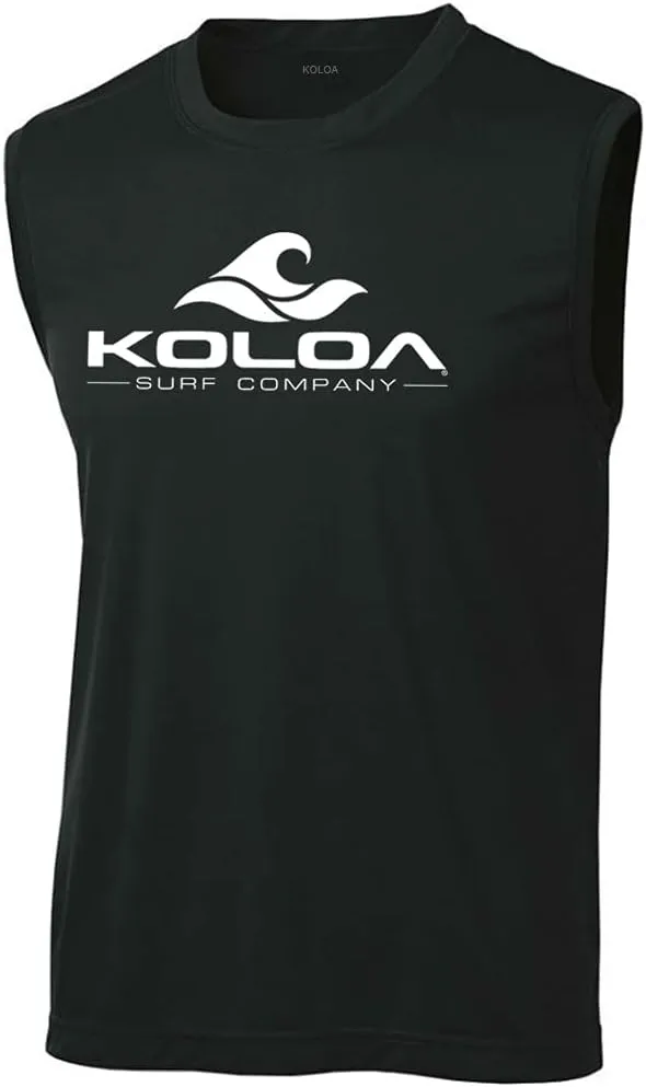 Koloa Surf Classic Wave Logo Moisture Wicking Sleeveless T-Shirts. Sizes: XS-4XL