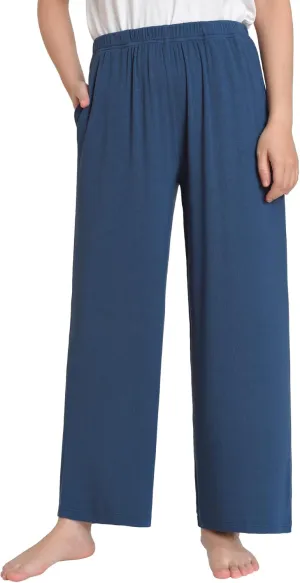 Latuza Women's Petite Lounge Pants Loose Fit PJ Pants Soft Knit
