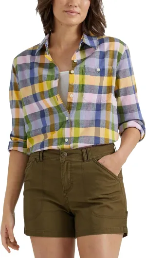 Lee Women's Legendary Long Sleeve All Purpose Button Down Shirt