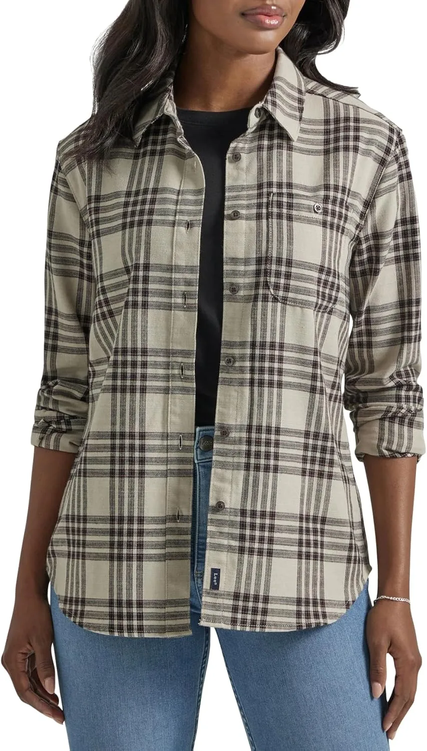 Lee Women's Legendary Long Sleeve All Purpose Button Down Shirt