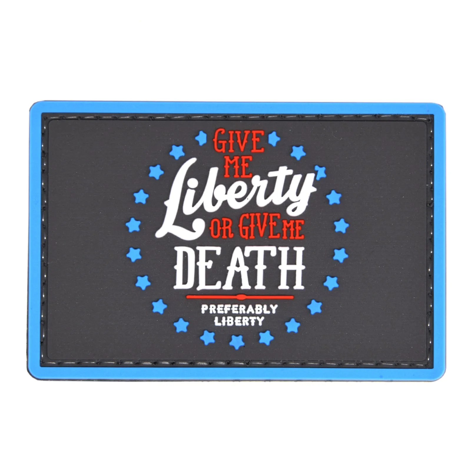 Liberty or Death Stars Patch Gray/Blue