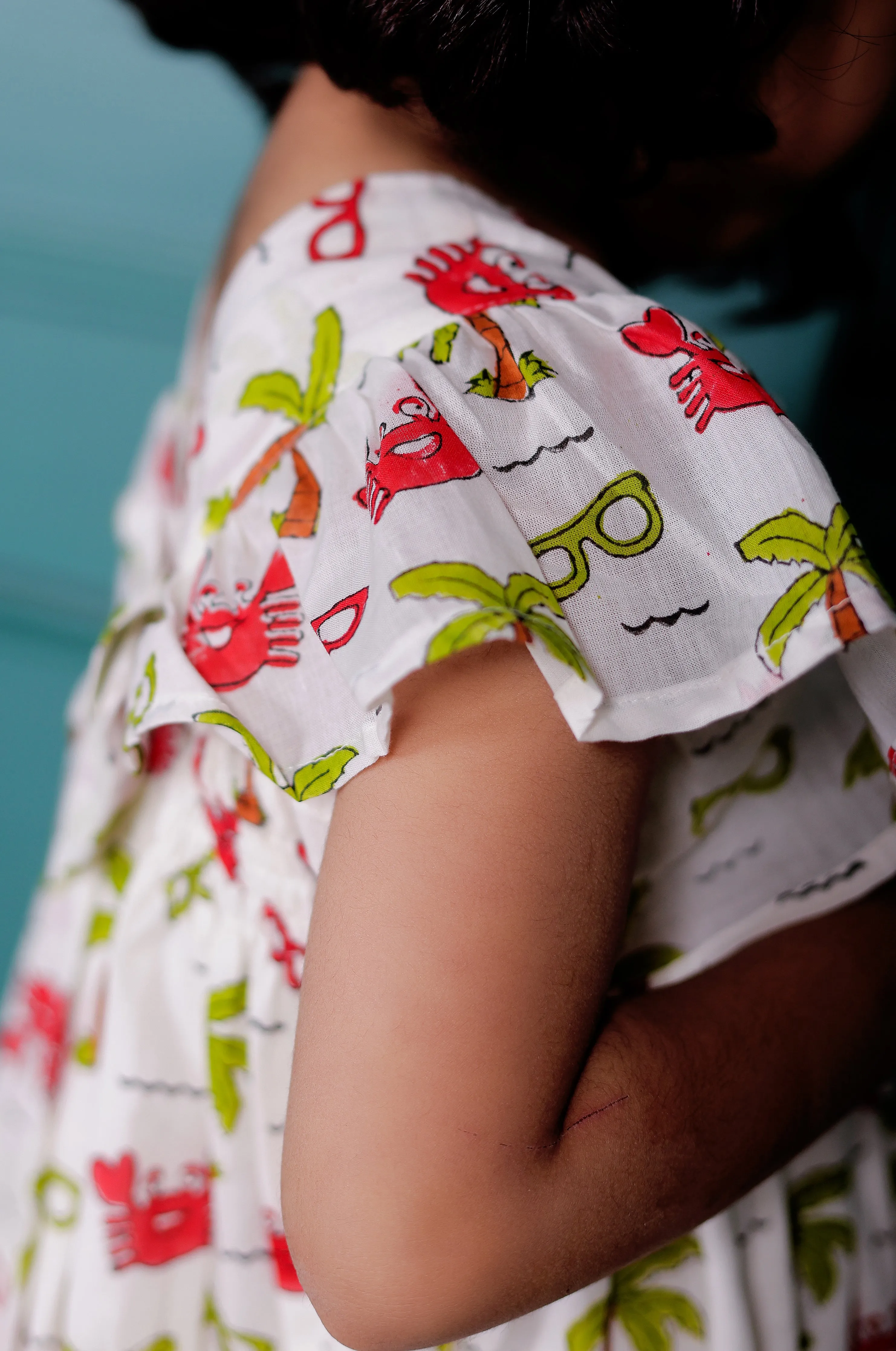 Little Paradise White Dress for Girls | Premium Cotton Kids Outfit.