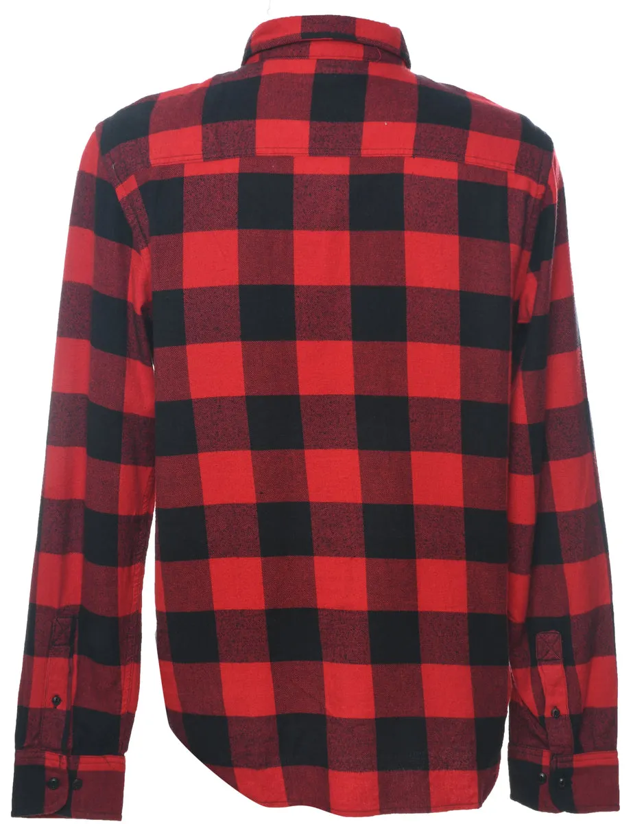 Long Sleeved Checked Shirt - M