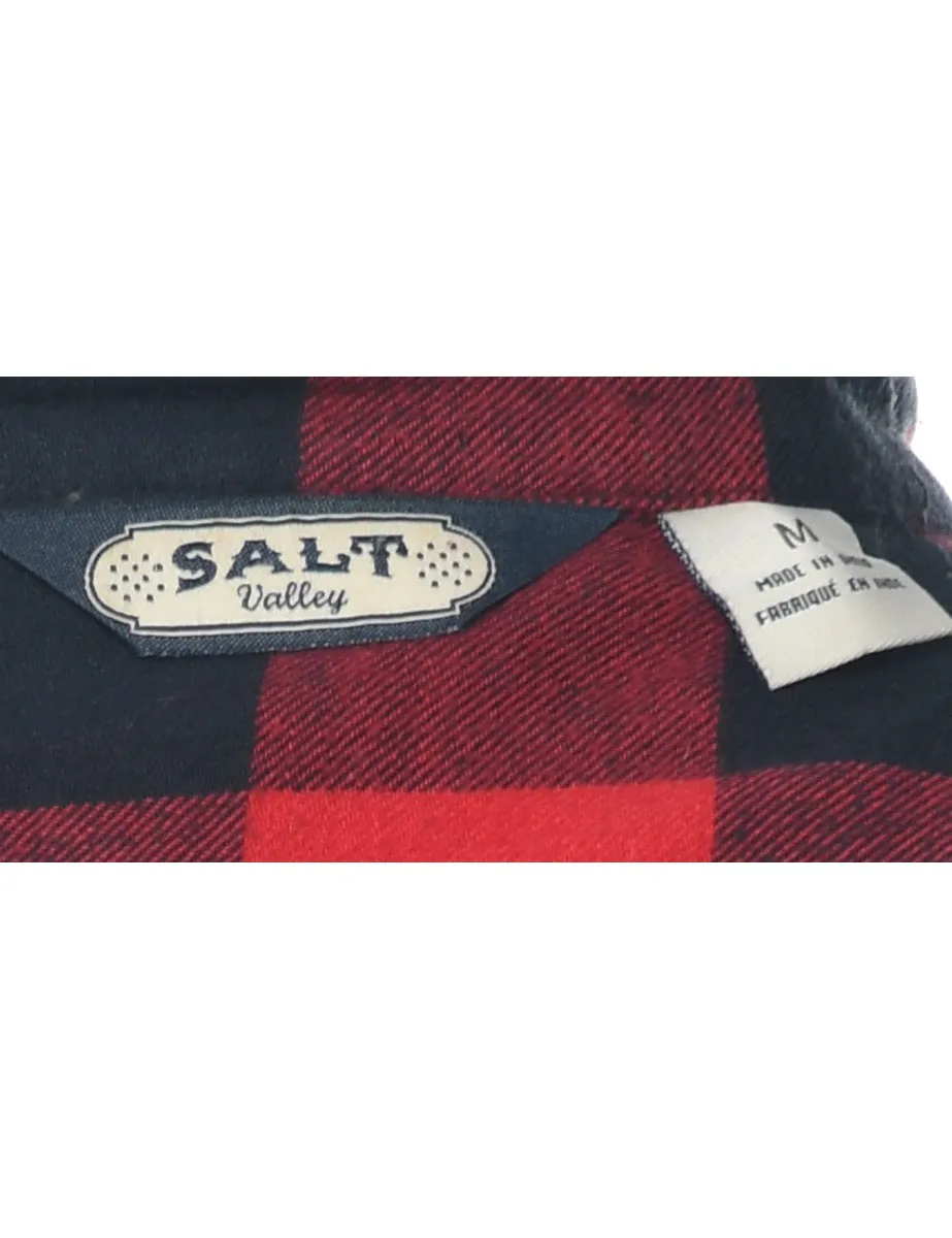 Long Sleeved Checked Shirt - M
