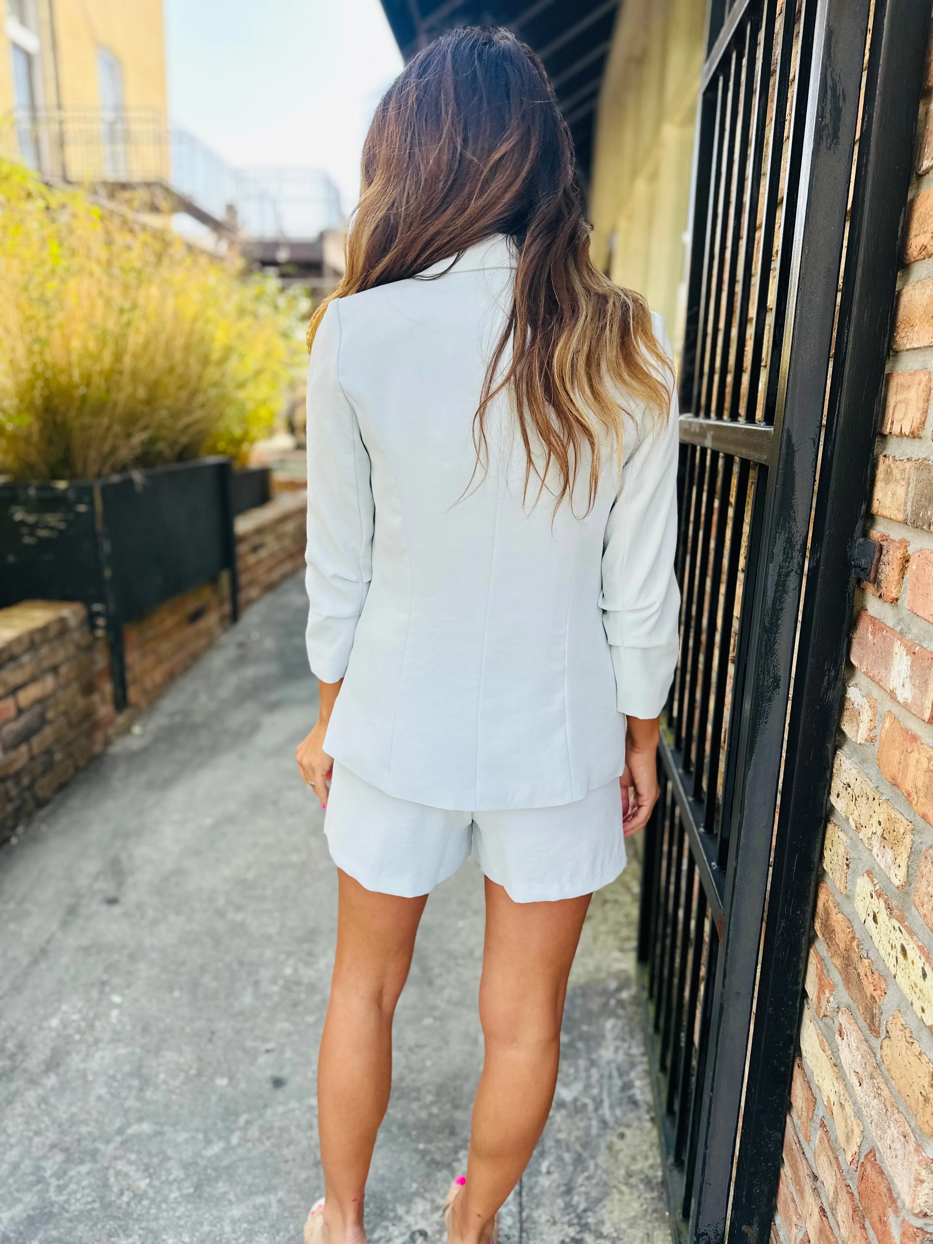 Luna Blazer- Dove Grey