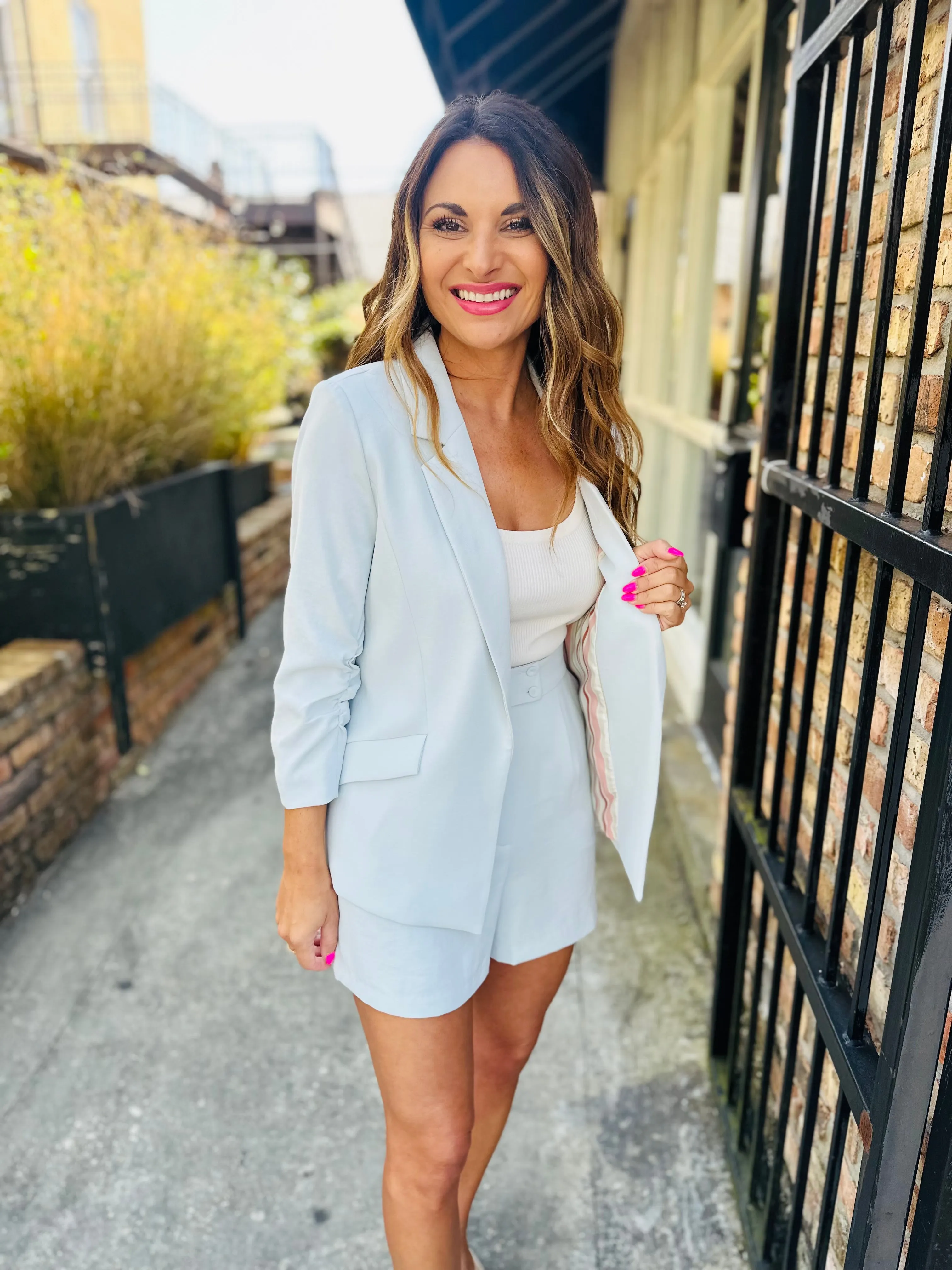 Luna Blazer- Dove Grey