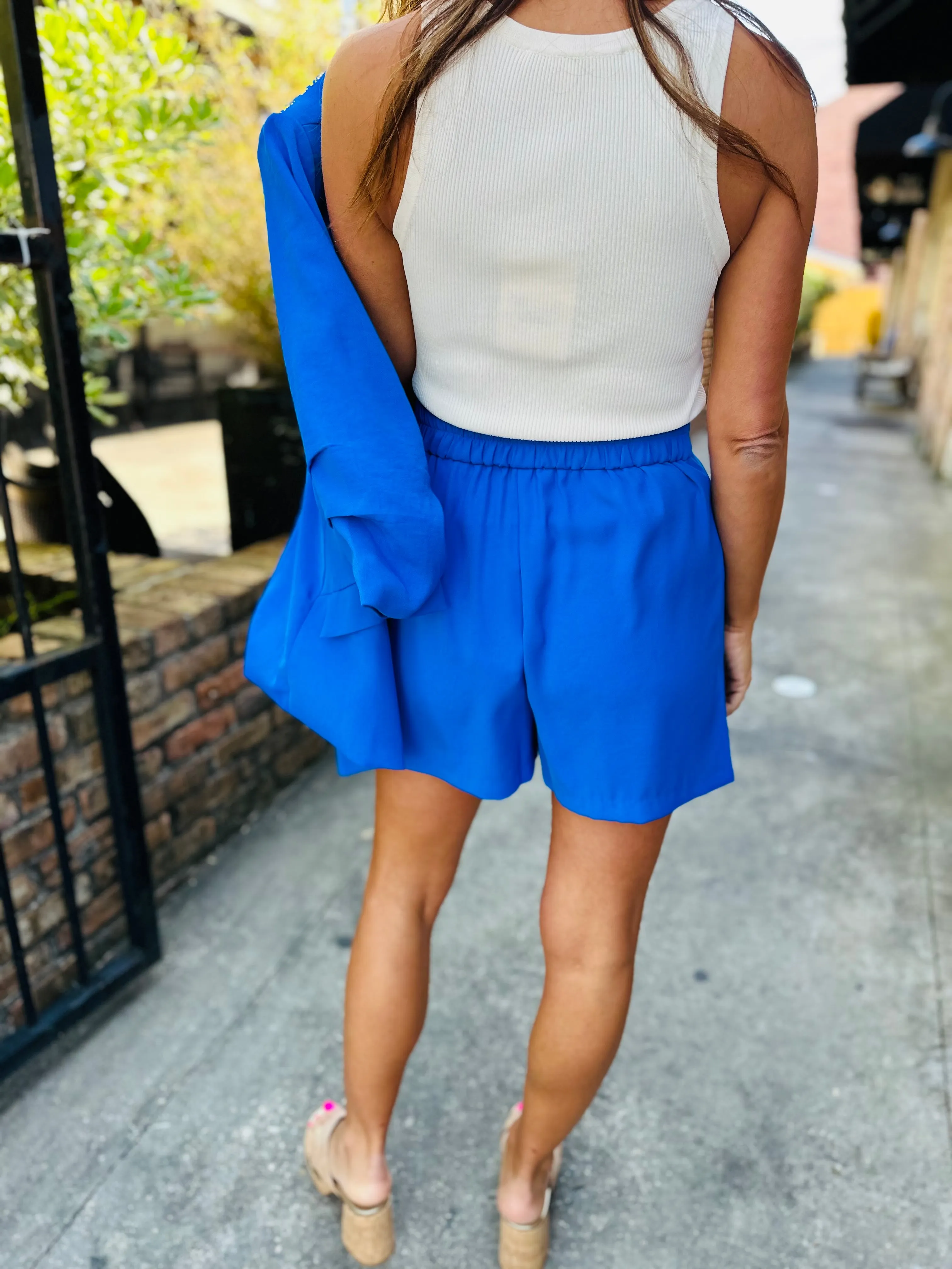 Luna Blazer- Electric Blue