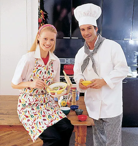 M2233 Unisex Jacket Shirt Apron Pants Neckerchief & Hat