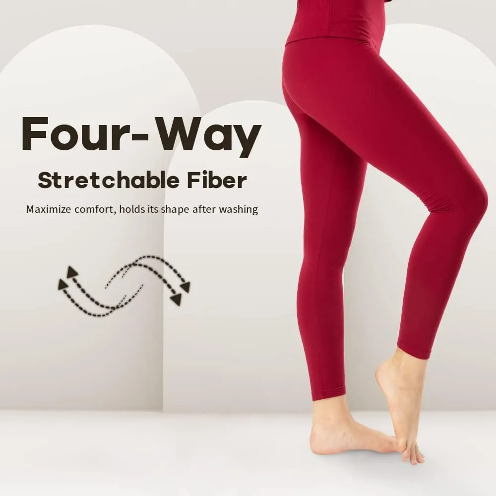 MANCYFIT Thermal Pants for Women Fleece Lined Leggings Underwear Soft Bottoms