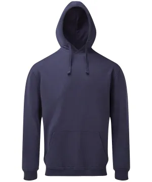 Mens coastal vintage wash loop back hoodie | Navy