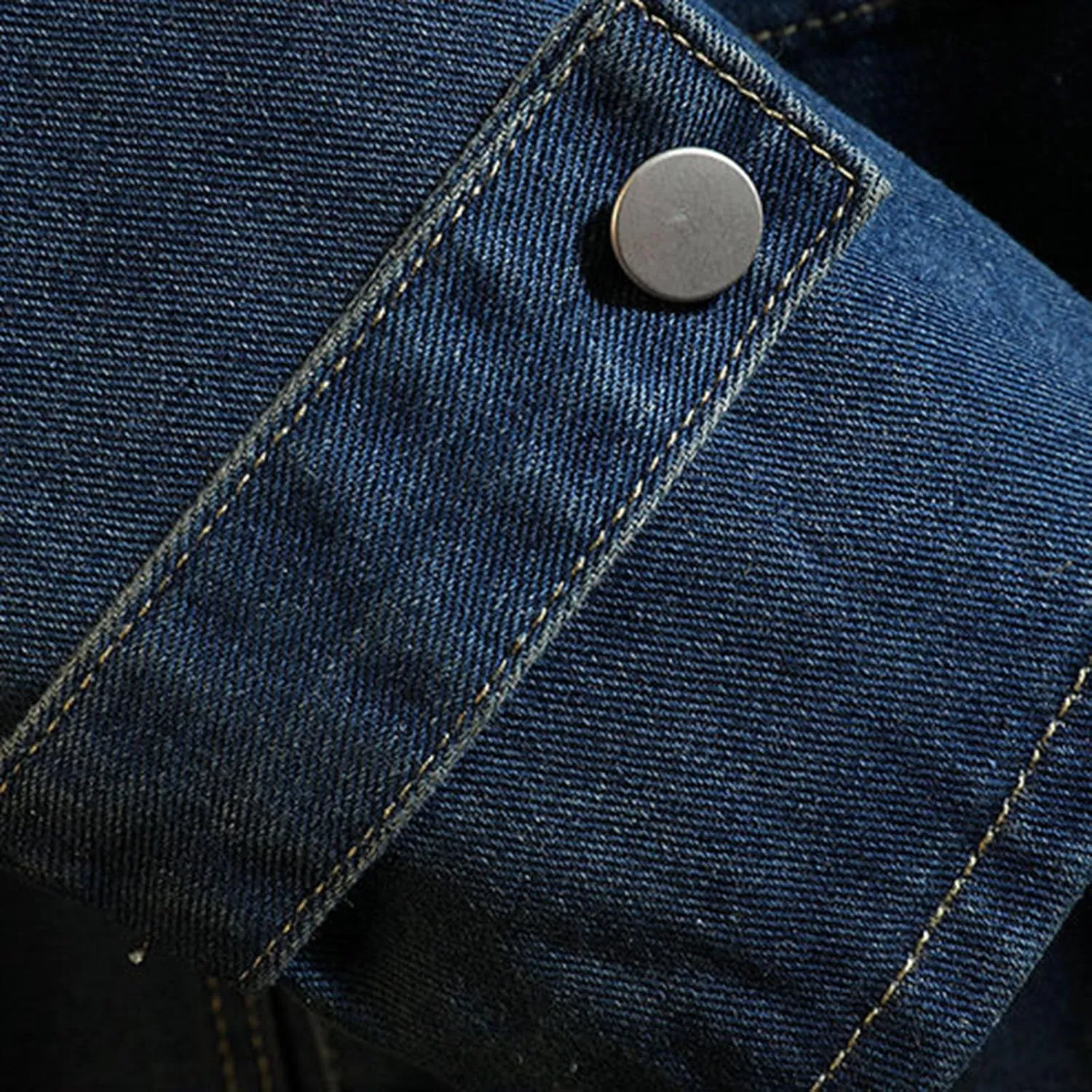 Men's Denim Jackets Winter and Autumn Loose Casual Denim Trench Coat Long Coat