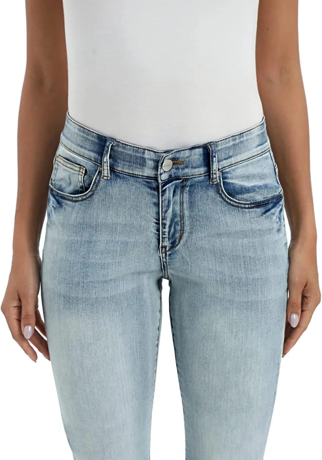 MetHera Women's Le Mel Classic Stretch Curvy Bootcut Jeans