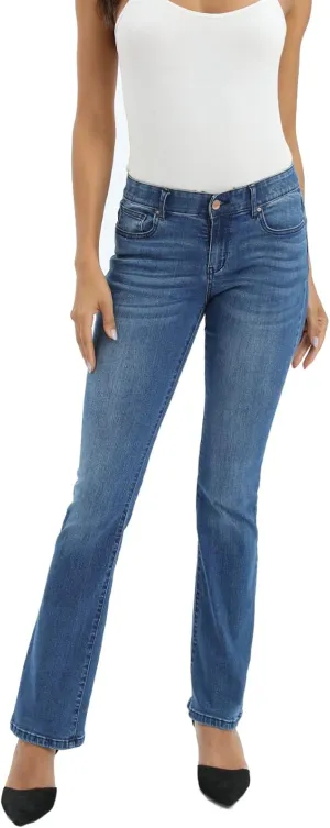 MetHera Women's Le Mel Classic Stretch Curvy Bootcut Jeans