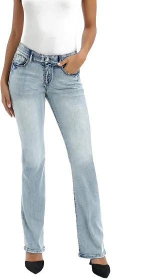 MetHera Women's Le Mel Classic Stretch Curvy Bootcut Jeans