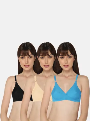 Naidu Hall Charmi Knitwear Bra Combo Pack – Comfortable, Flexible, and Stylish Everyday Bras for Women (C33)