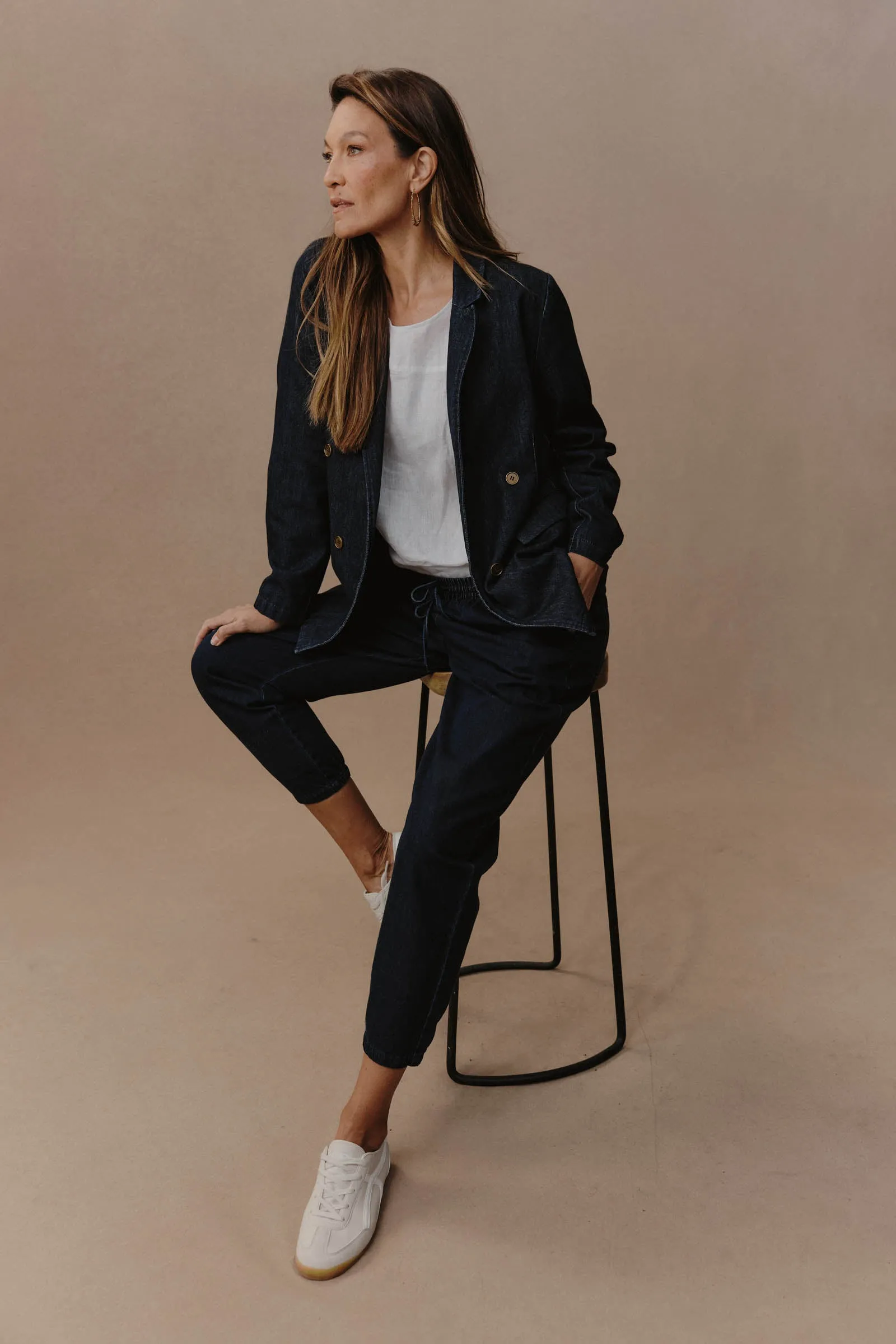Pepi Relaxed Denim Pant - Oxford
