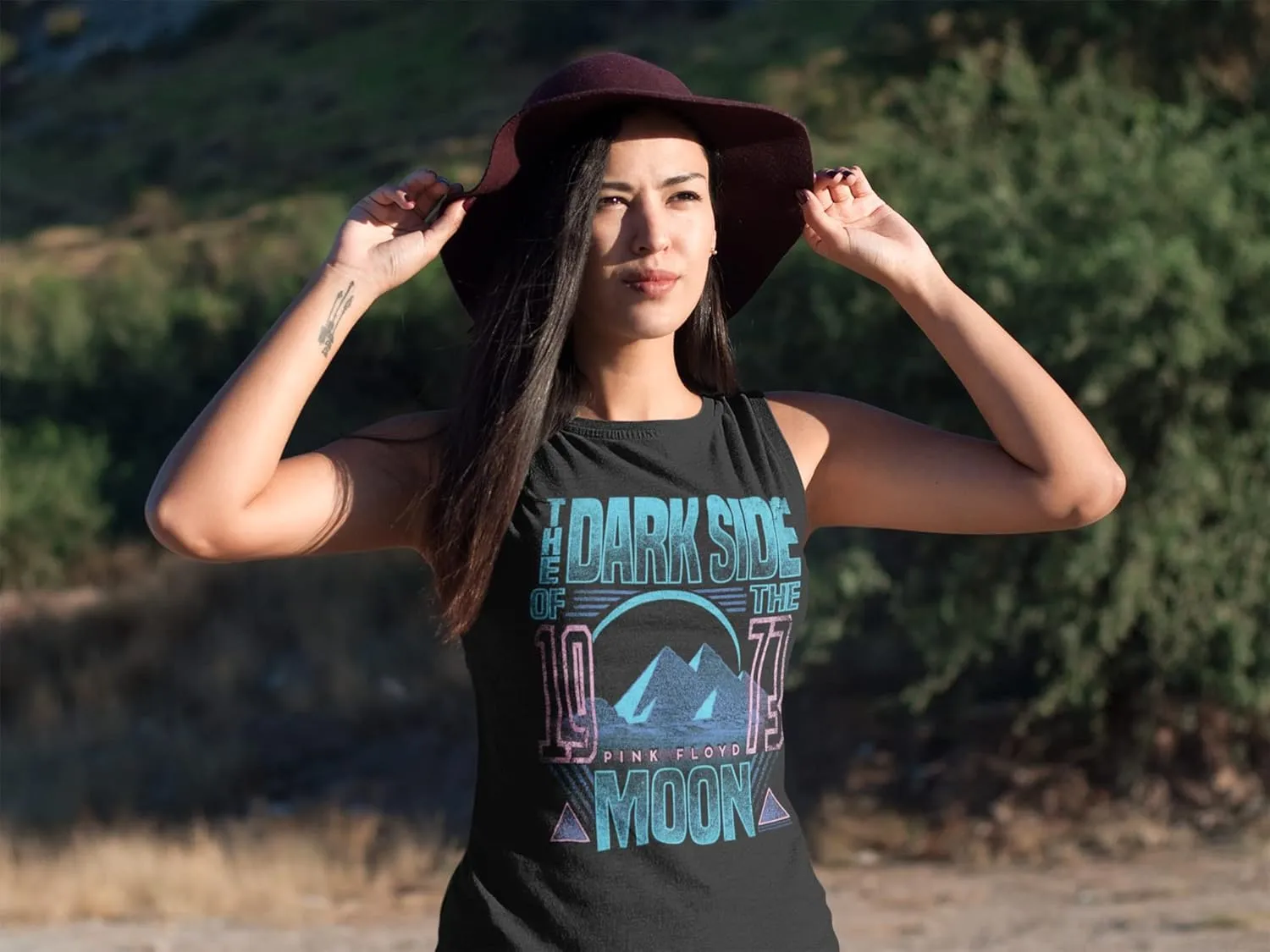 Pink Floyd T Shirt Dark Side of The Moon Ladies Muscle Tank Top Classic Rock Vintage Style Womens Summer Tops