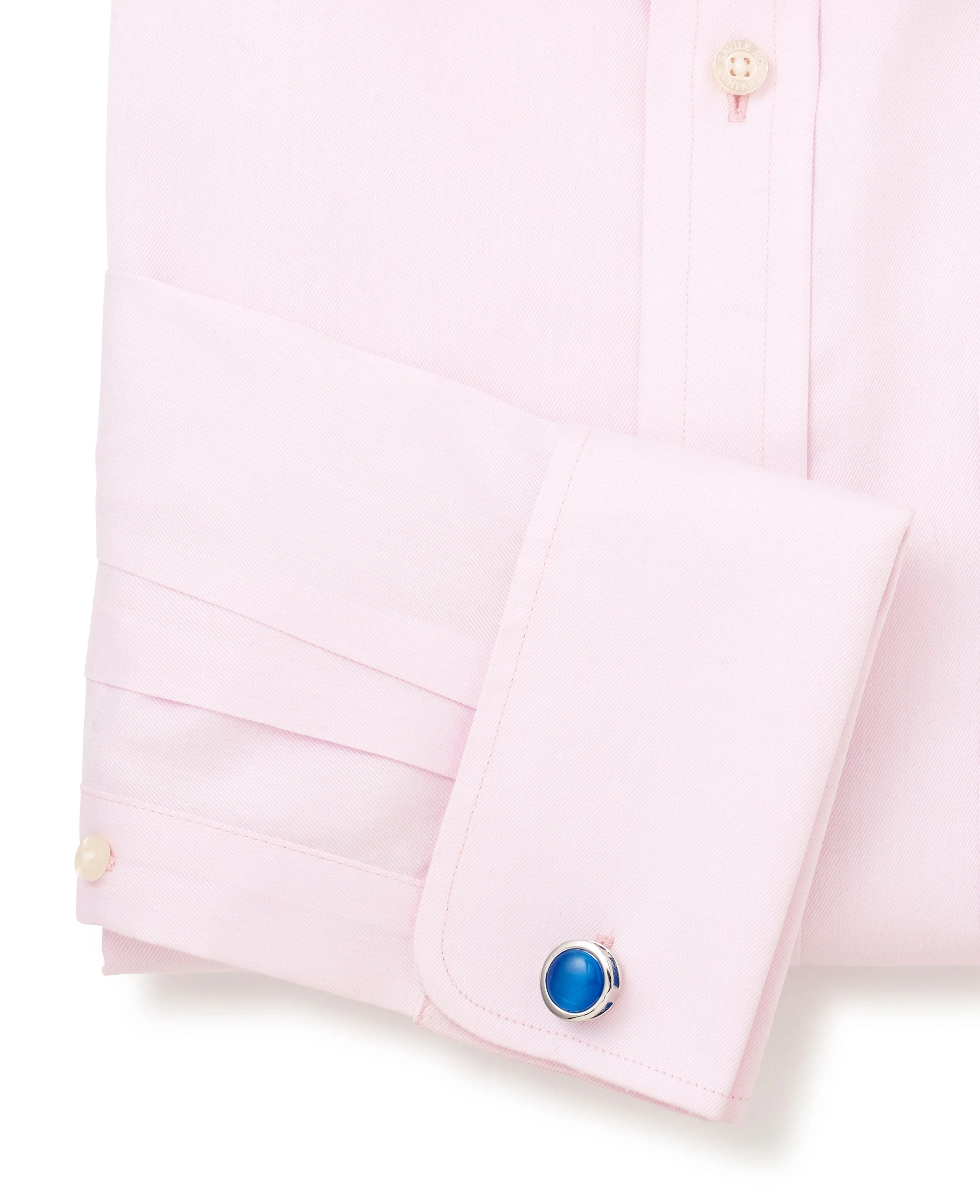 Pink Twill Classic Fit Non-Iron Formal Shirt - Double Cuff