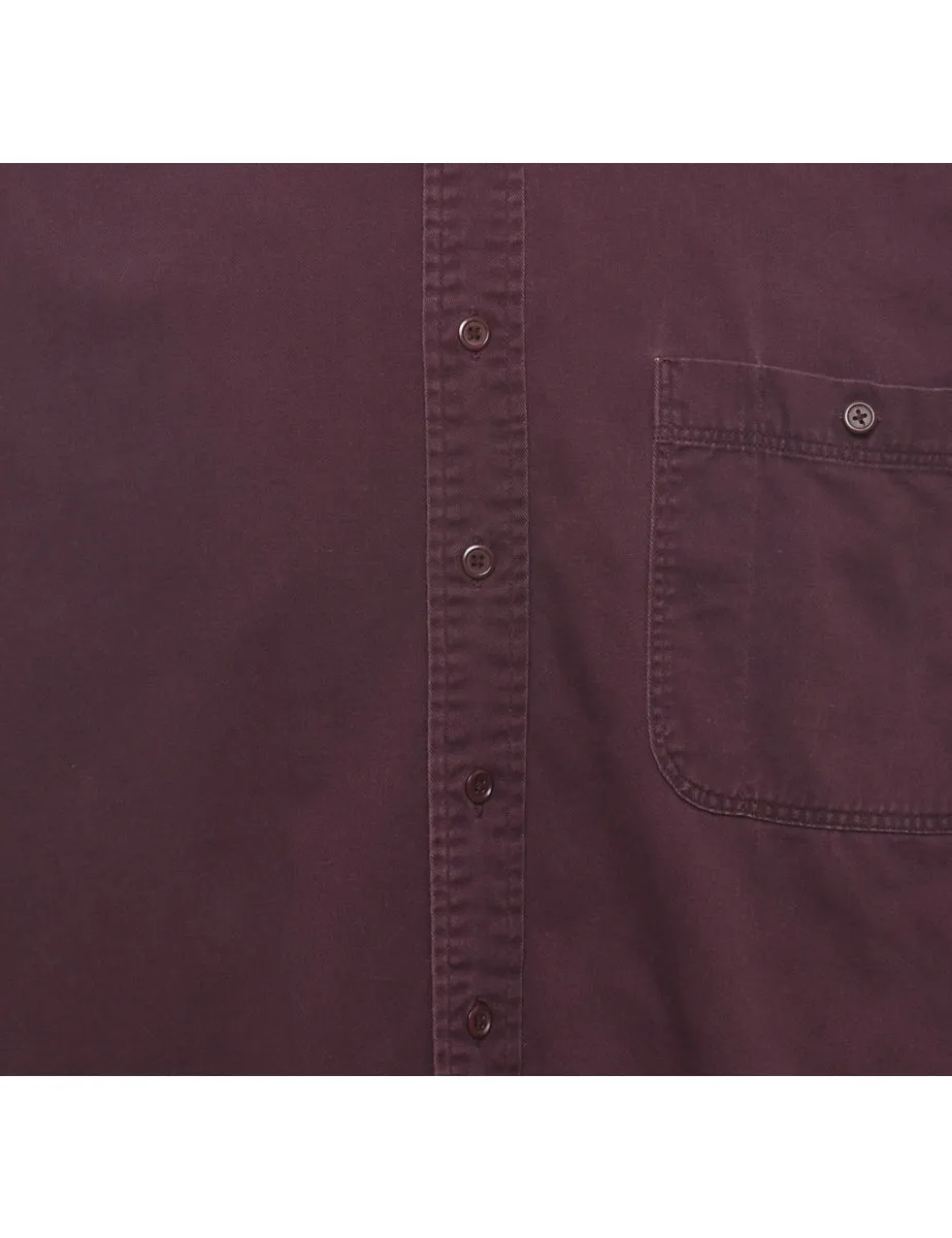 Plum Denim Shirt - L