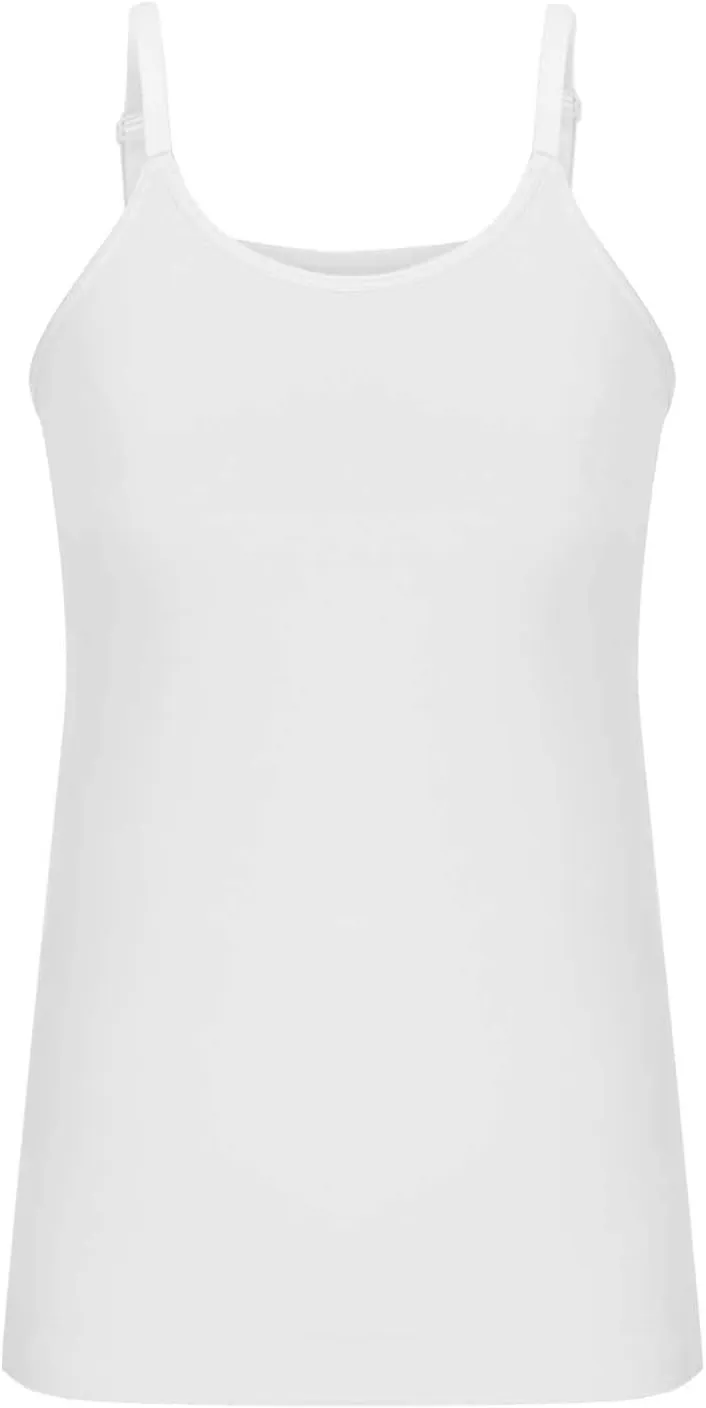 Plus Size Long Cami Tunic Tank Tops for Women Seamless Classic Camisole Ladies Adjustable Spaghetti Strap Tops