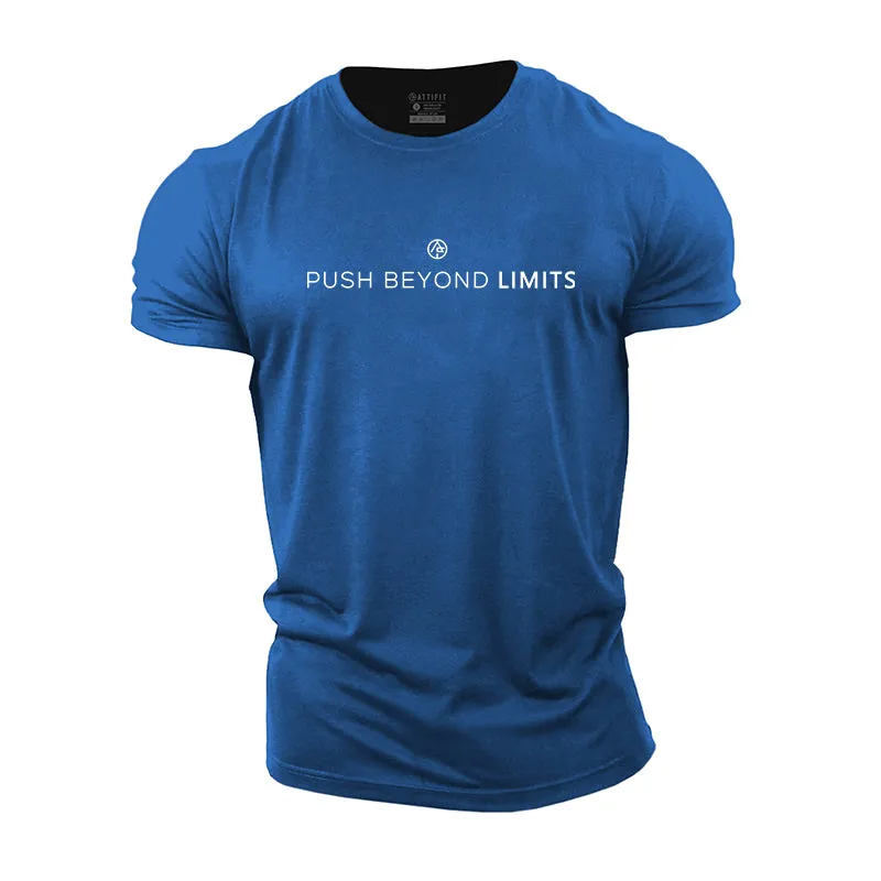 Push Beyond Limits Graphic Men's Fitness T-shirts