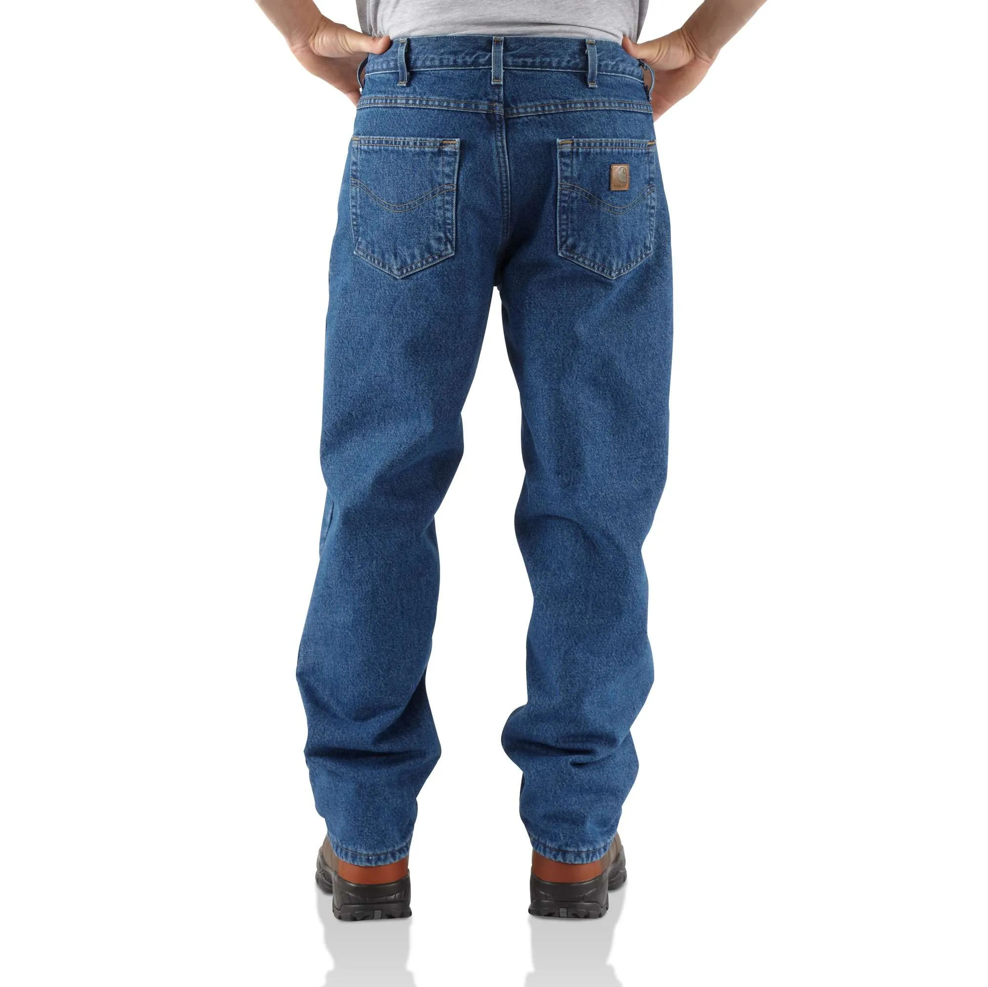 Relaxed-Fit Straight-Leg Fleece Lined Jean
