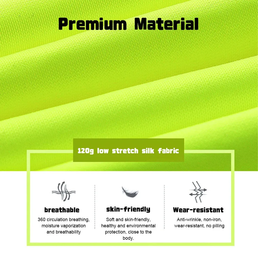 Safety Vest with Pockets High Visibility Reflective Strap Zip Front Breathable Construction Traffic Vest for Men Women