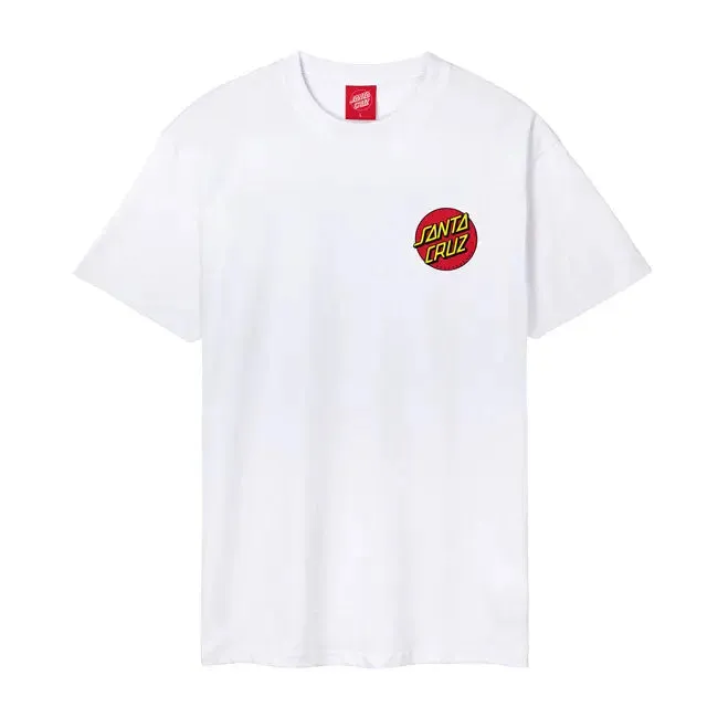 Santa Cruz Dot Chest T-Shirt White