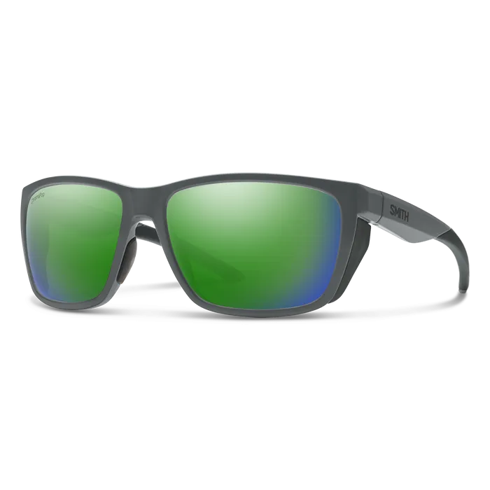 Smith Longfin Matte Cement / ChromaPop Polarized Green Mirror