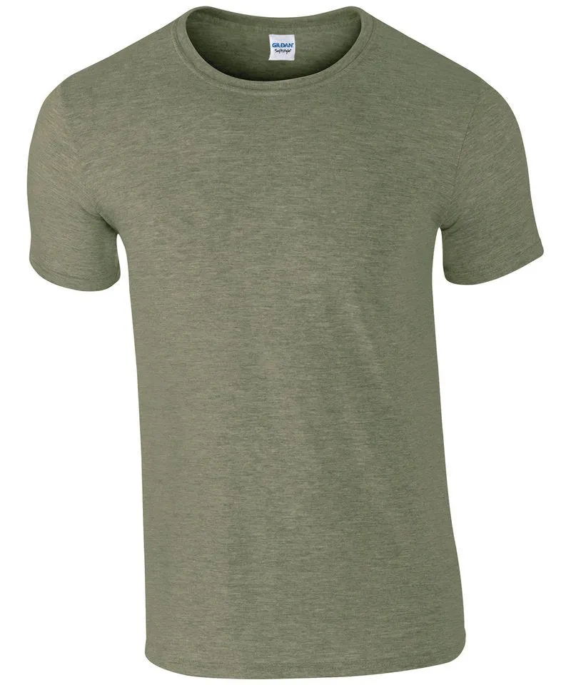 Softstyle adult ringspun t-shirt | Heather Military Green