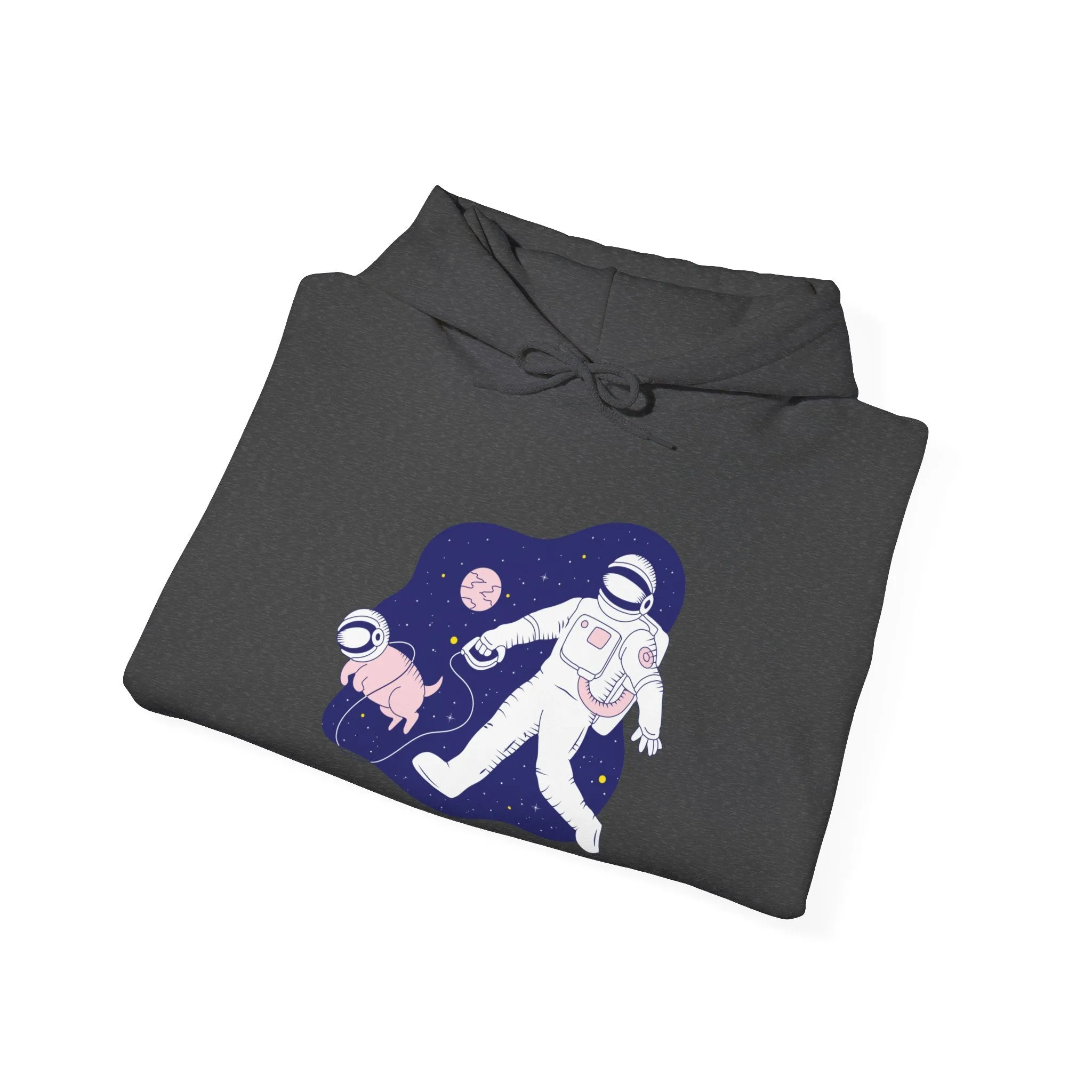 Space Buds Funny Astronaut And Dog Sci-Fi Hoodie
