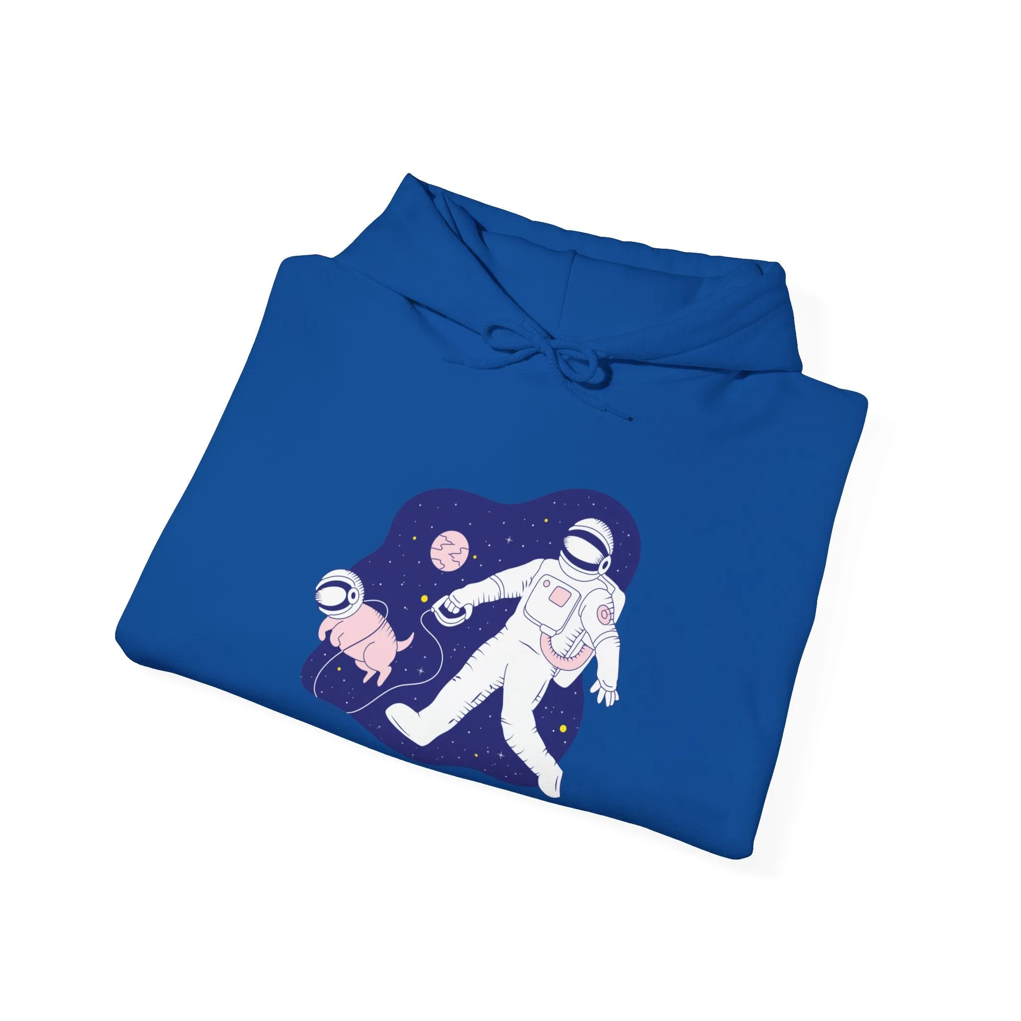 Space Buds Funny Astronaut And Dog Sci-Fi Hoodie