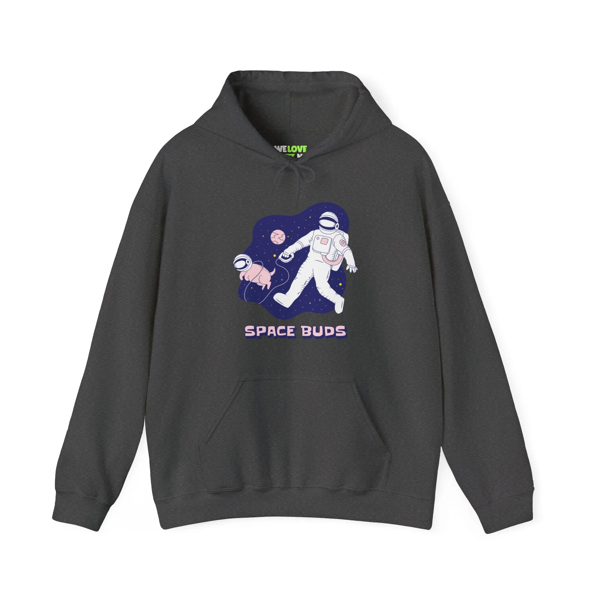 Space Buds Funny Astronaut And Dog Sci-Fi Hoodie