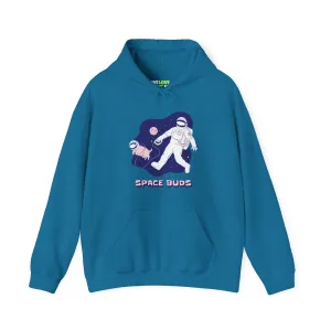 Space Buds Funny Astronaut And Dog Sci-Fi Hoodie