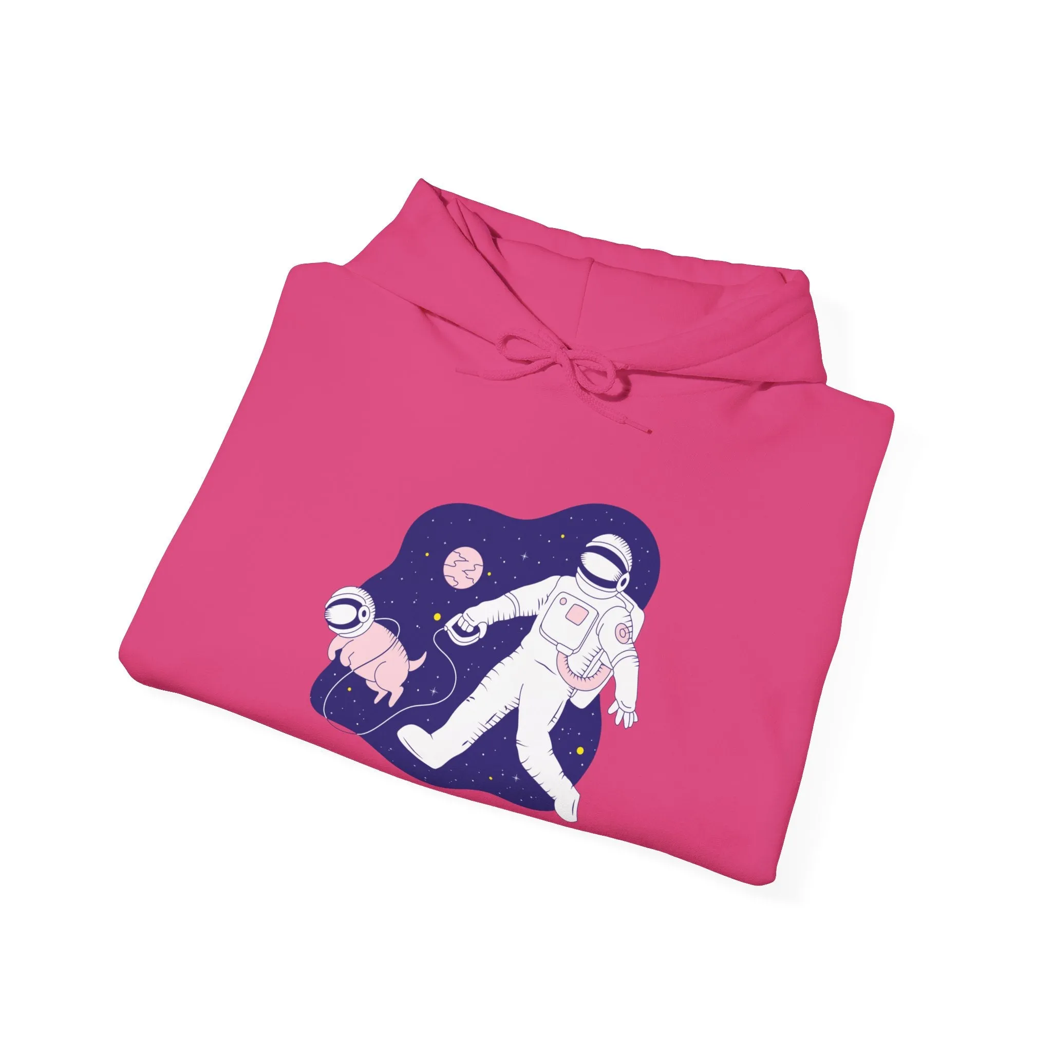 Space Buds Funny Astronaut And Dog Sci-Fi Hoodie