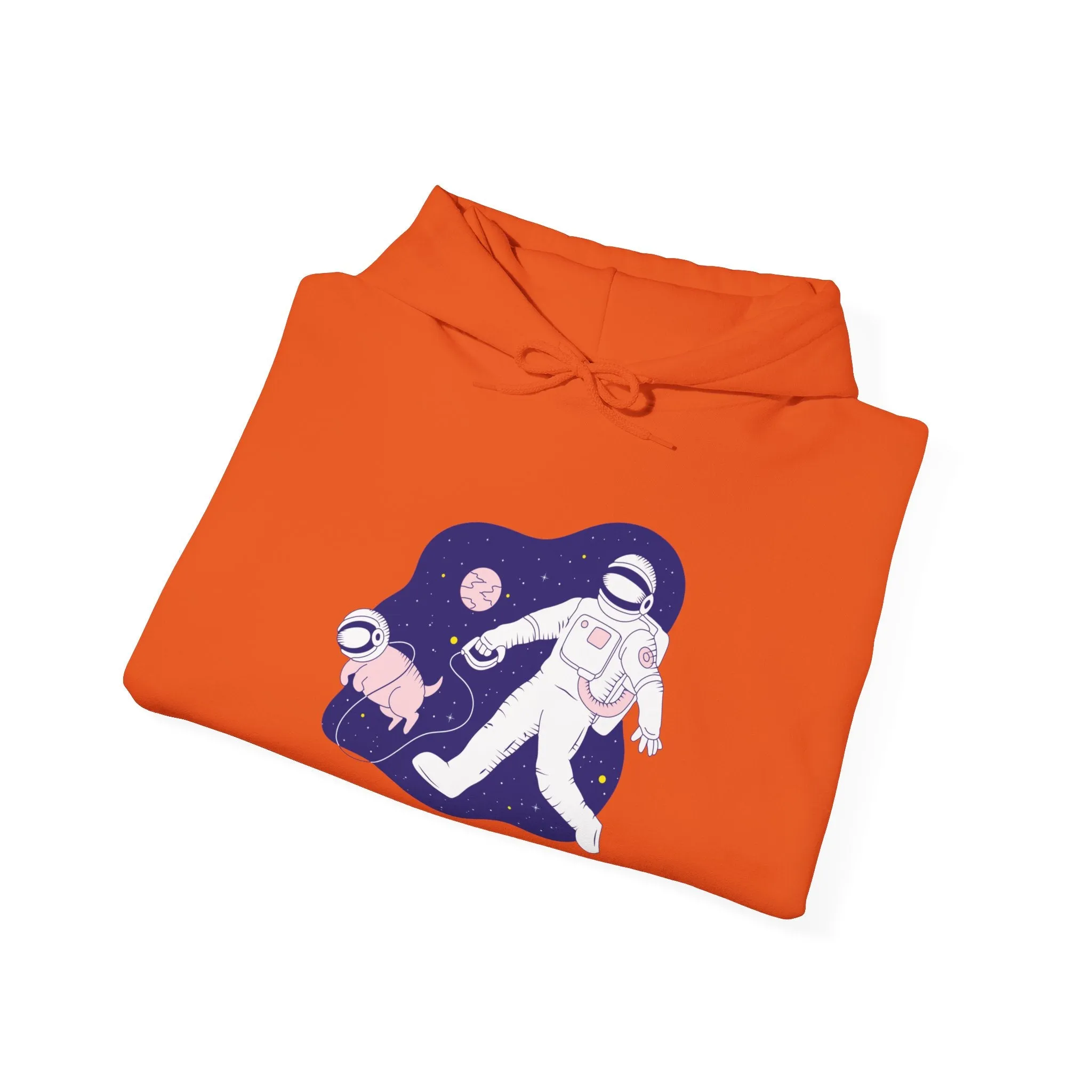 Space Buds Funny Astronaut And Dog Sci-Fi Hoodie